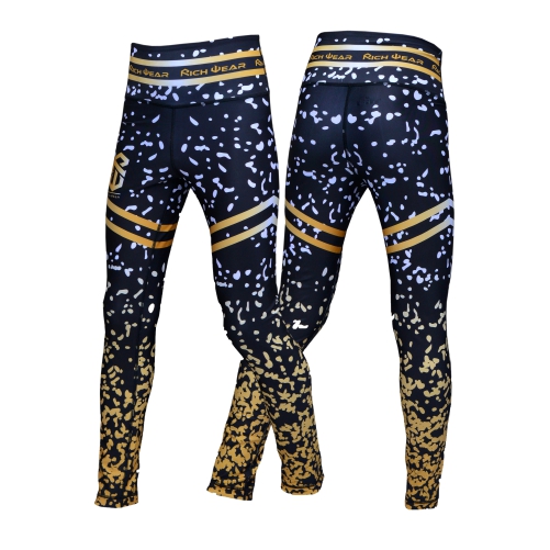 GOLD and Blue Legggings